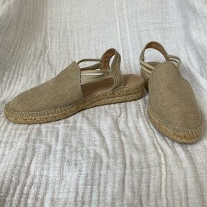 SESTO MEUCCI SLINGBACK CANVAS ESPADRILLE (Natural)